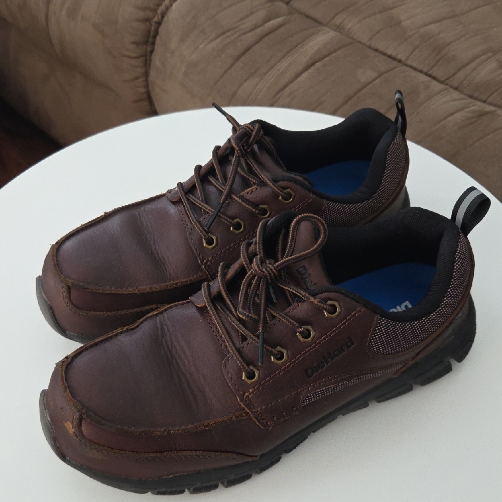 Diehard Men's Brown Leather Work Shoes